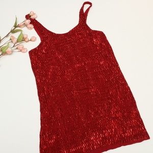 MLV Red Sequin Dress Sz XS-NEW-